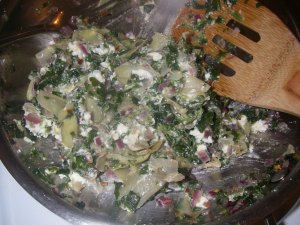 Stuffing with feta